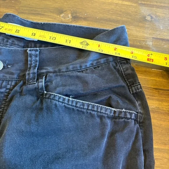 Vintage Versace Jeans Collection Pants Mens 32 Straight Logo Black Distressed